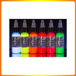 Bloodline 6 Color Tattoo Black Light UV Ink | Best Eyebrow Tattoo Ink For Dark Skin