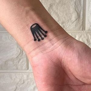 Black and gray Rolex tattoo for men